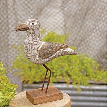 Weathered Wood Seagull Sitter - The Fox Decor